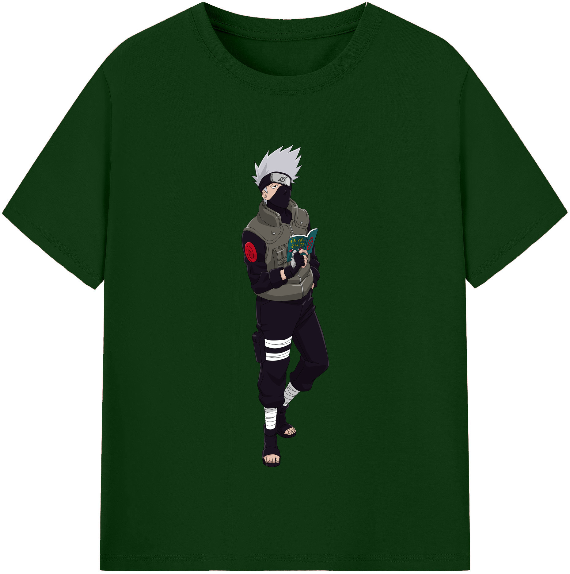 （画像用） NARUTO -ナルト- はたけ カカシ Hatake Kakashi 綿100％半袖Tシャツ（フロントプリント）